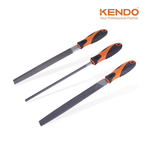 KENDO 철공용 줄세트 3P 85118  평형 원형 반원형